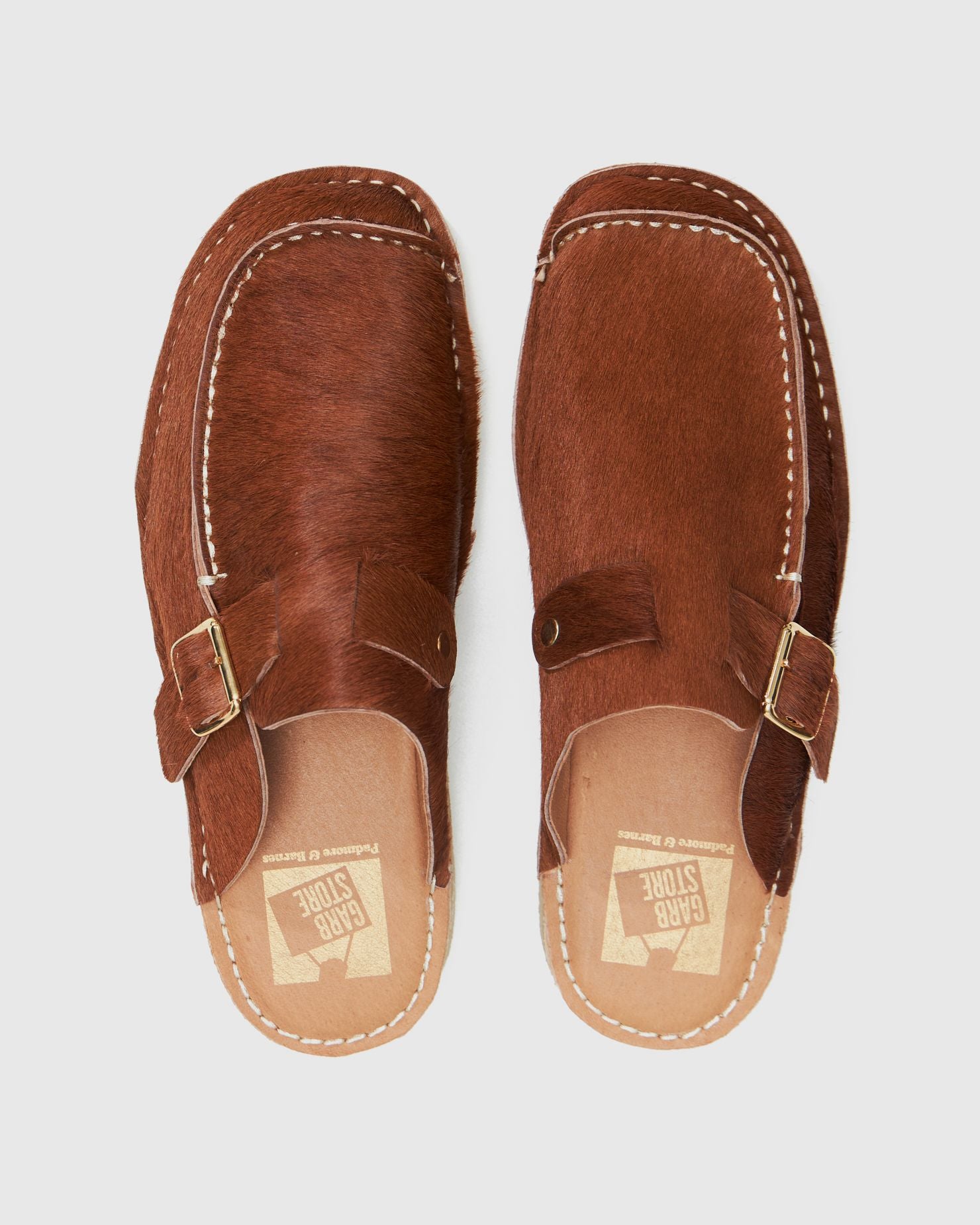 Side Seam Mules in Brown