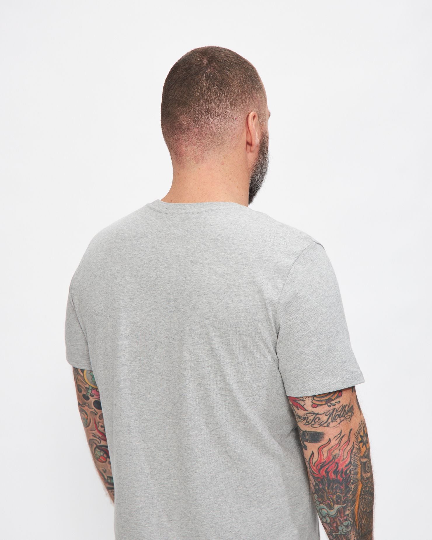 Jimmy T-Shirt in Heather Pale Grey