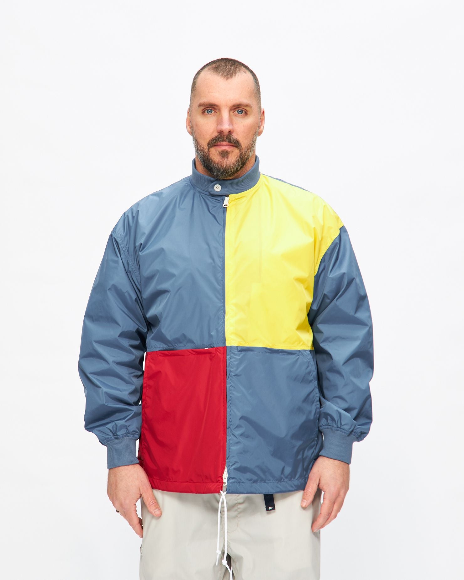 Paneled Nylon Boat Jacket