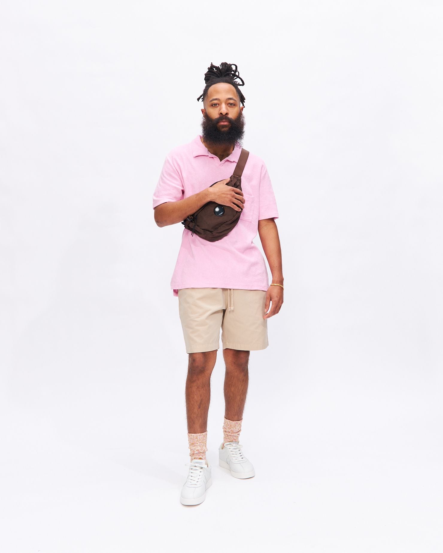 Beach Short in Sand Summer Canvas