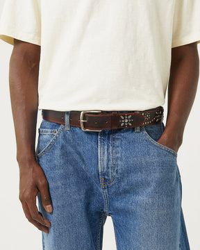 Studded Belt in Brown