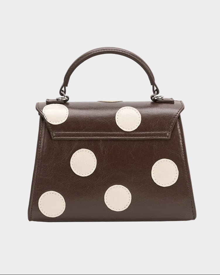 Maisel Recycled Polka Dot Bag in Chocolate
