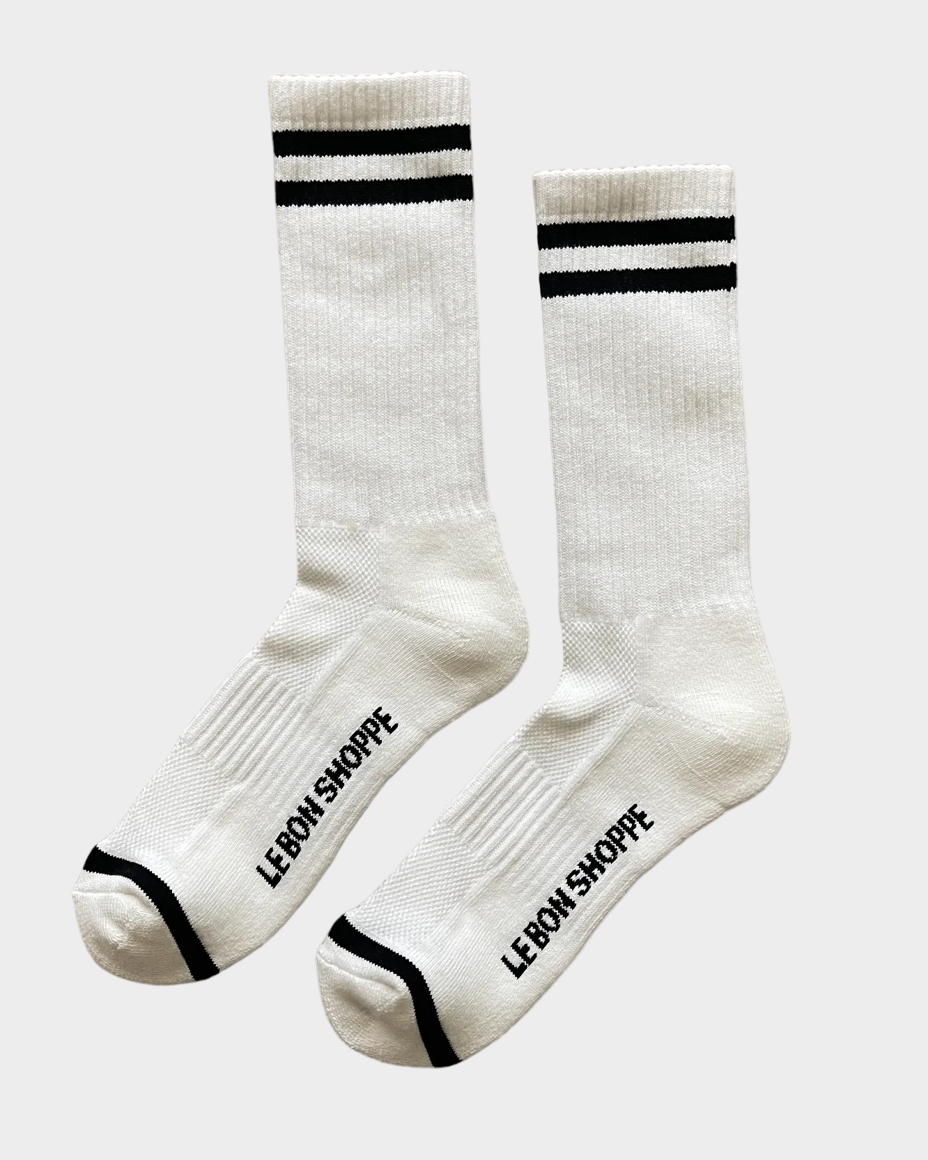 Extended Boyfriend Socks in White