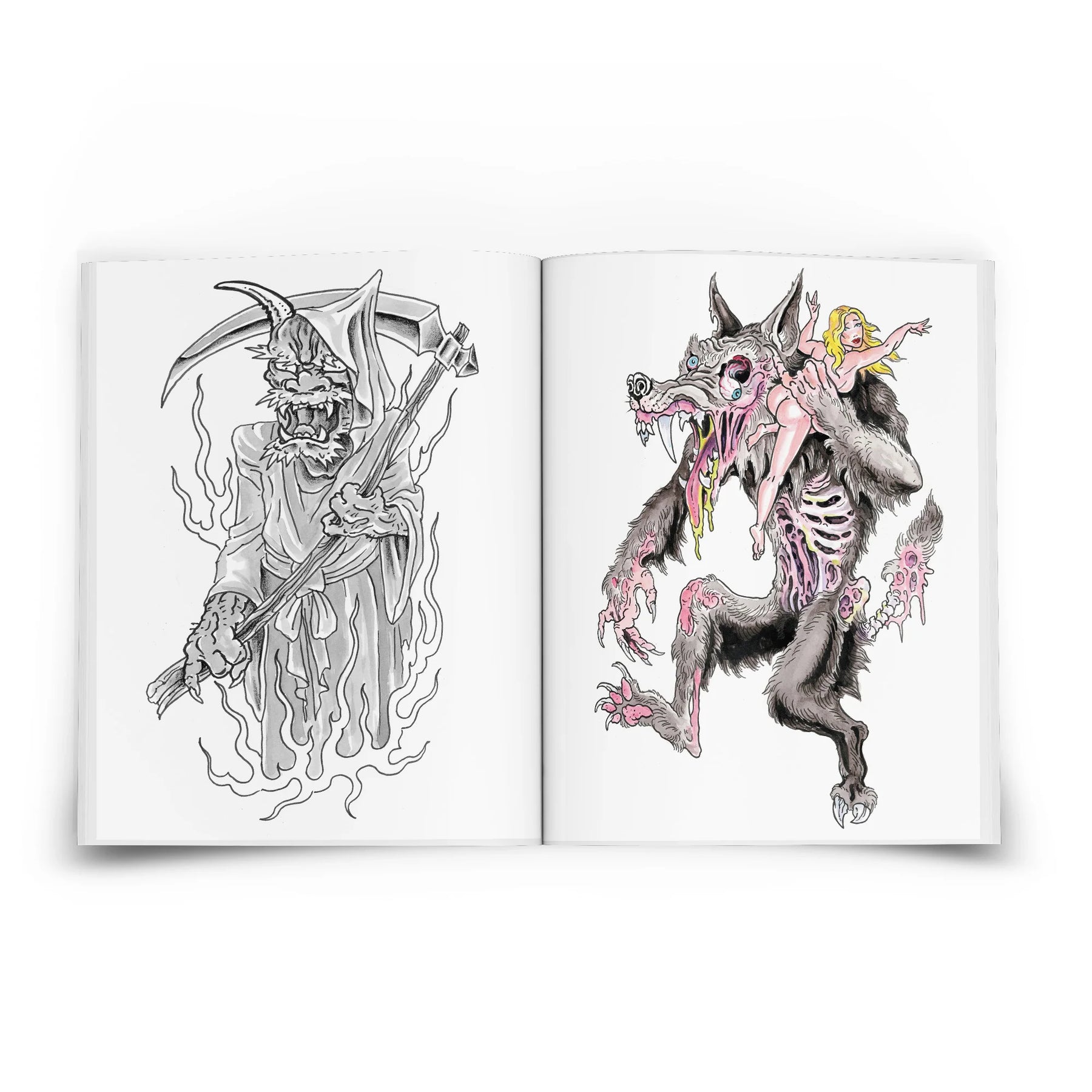Reapers and Wolves: Designs and Variations for Tattooing