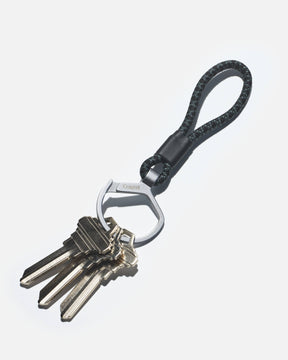 Rope Split Ring in White/Black