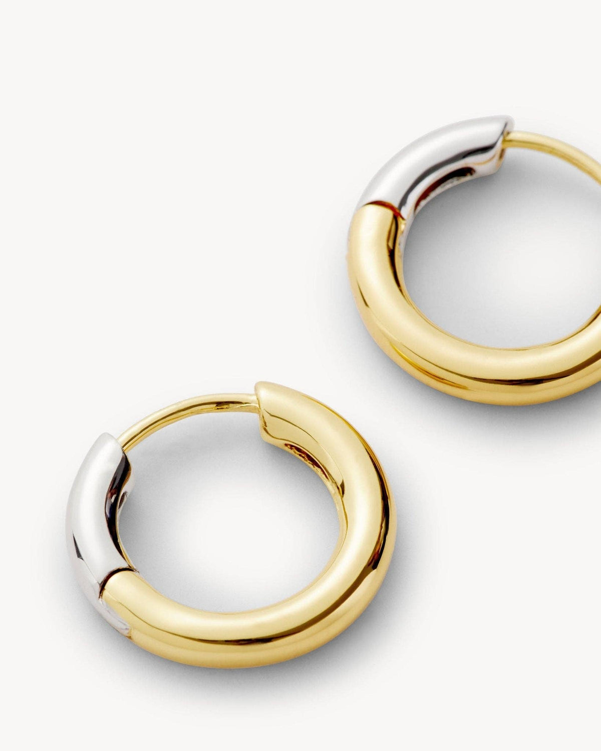 Petite Hoops in 3/4 Gold