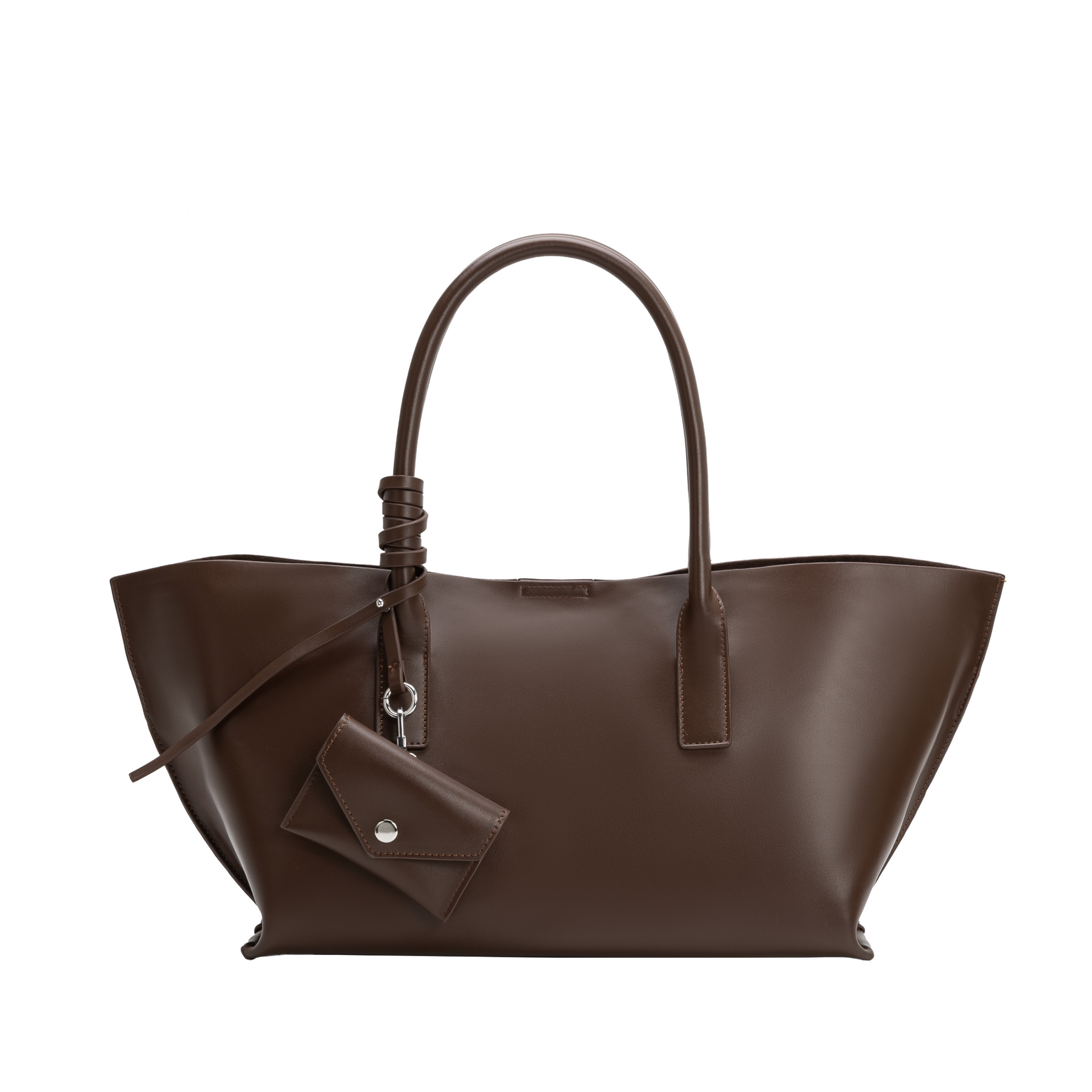 Astrid Espresso Recycled Vegan Leather Tote Bag