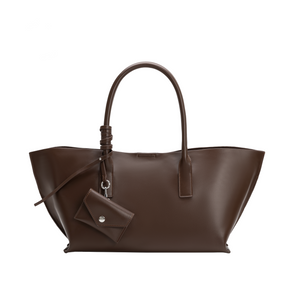 Astrid Espresso Recycled Vegan Leather Tote Bag