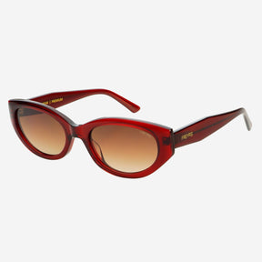 Ameli Acetate Cat-Eye Sunglasses in Red