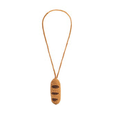 Baguette Tan Crochet Bag Charm