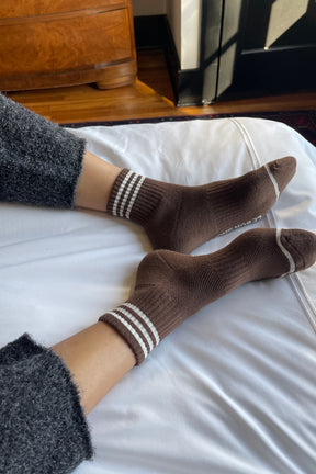 Girlfriend Socks in Mahogany