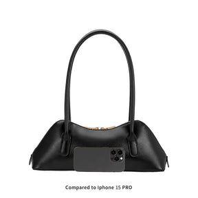 Dakota Chocolate Recycled Vegan Leather Shoulder Bag