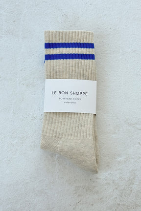 Extended Boyfriend Socks in Ice