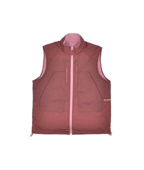 Reversible Safari Vest in Fired Brick/ Mesa Rose