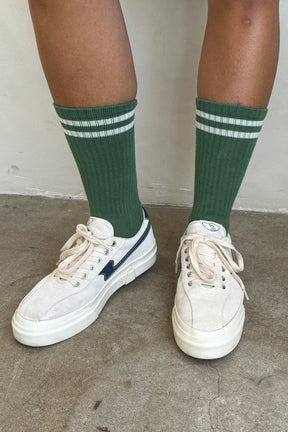 Extended Boyfriend Socks in Moss