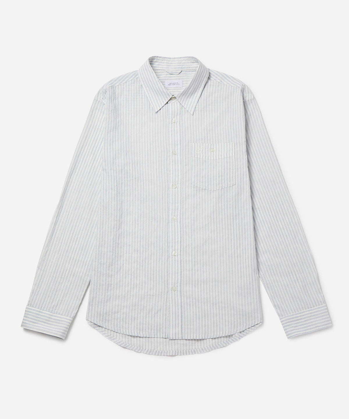 Luis Check Long Sleeve Shirt in Ivory