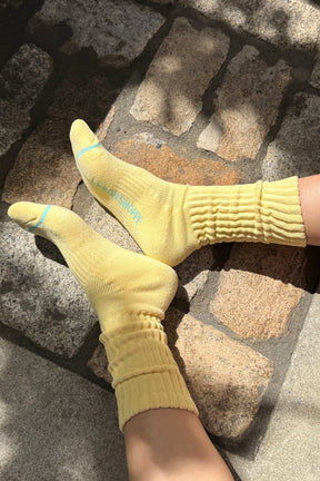 Ballet Socks in Pale Yellow