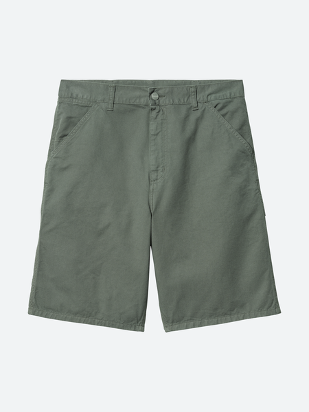 Carhartt WIP Single Knee Short in Park (Garment Dyed) Homme Essentials