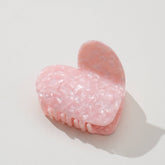 Big Heart Claw Clip in Pink
