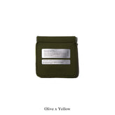 Coin Card Holder in Olive Green