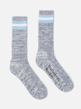 Everyday Stripe Sock in Cornish Blue