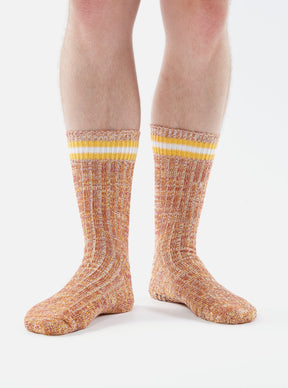 Everyday Stripe Sock in Yellow