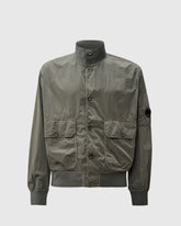 Chrome-R Full Button Jacket in Smoked Pearl