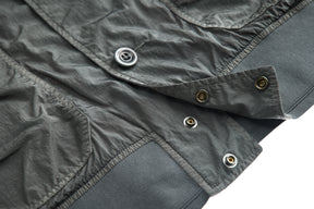 Chrome-R Full Button Jacket in Smoked Pearl