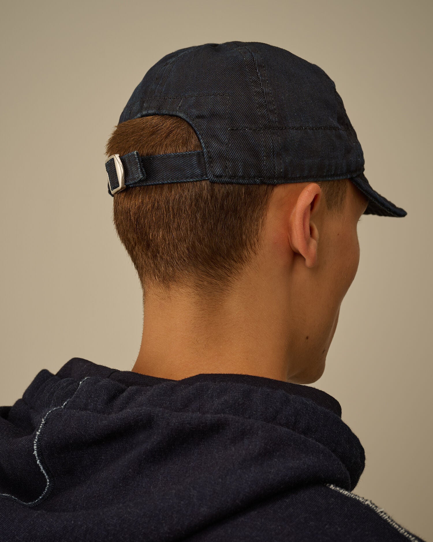 3/4 Plated Denim Logo Cap