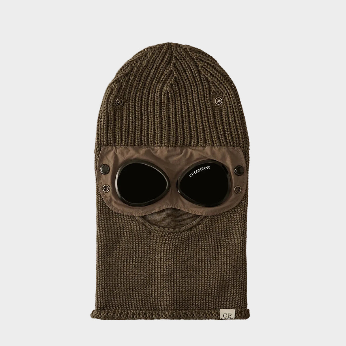 CP Company Balaclava ゴーグル バラクラバ C.P. Company goggle-detail Knit Balaclava | Black | FARFETCH