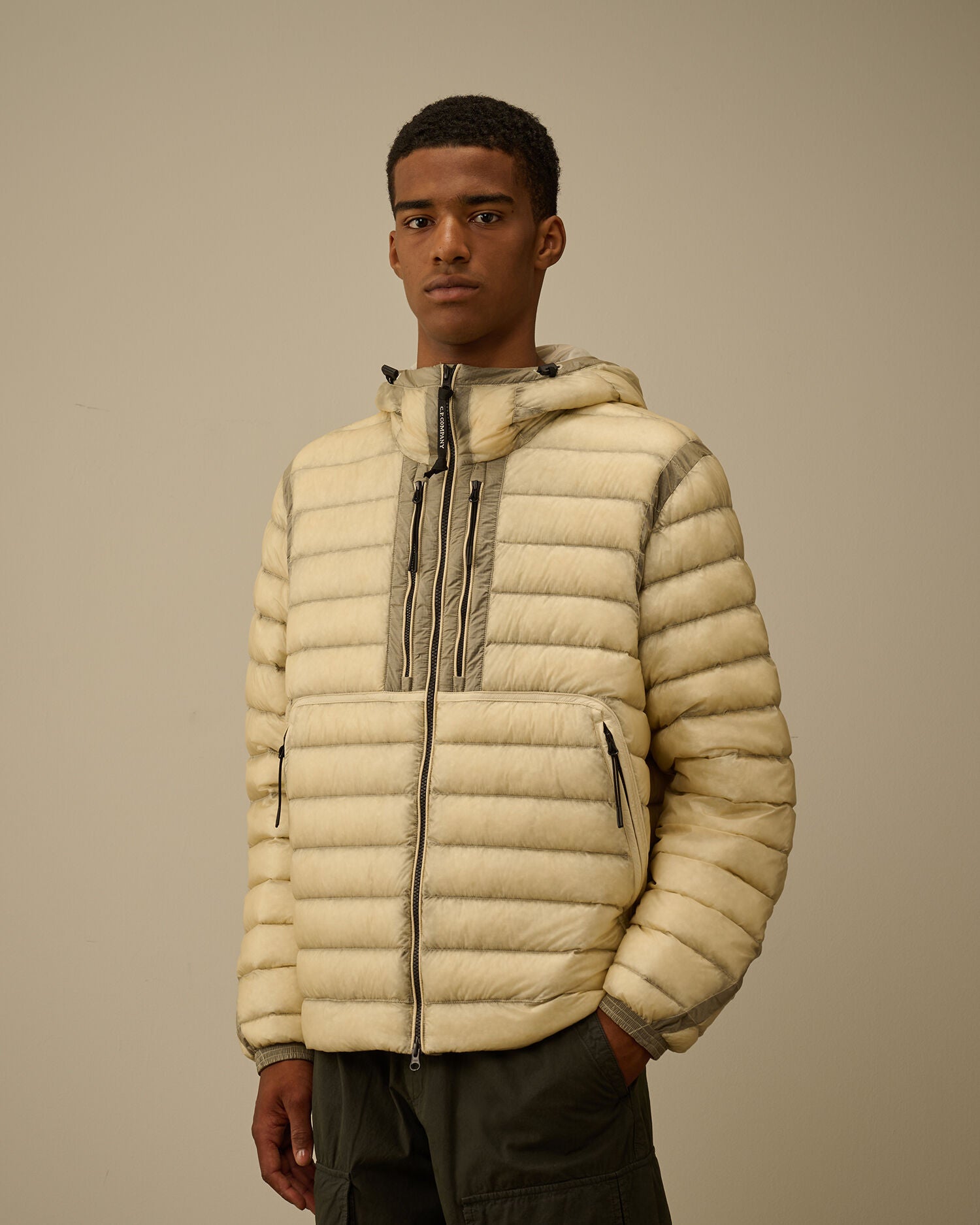 D.D. Shell Goggle Down Jacket in Pistachio Shell