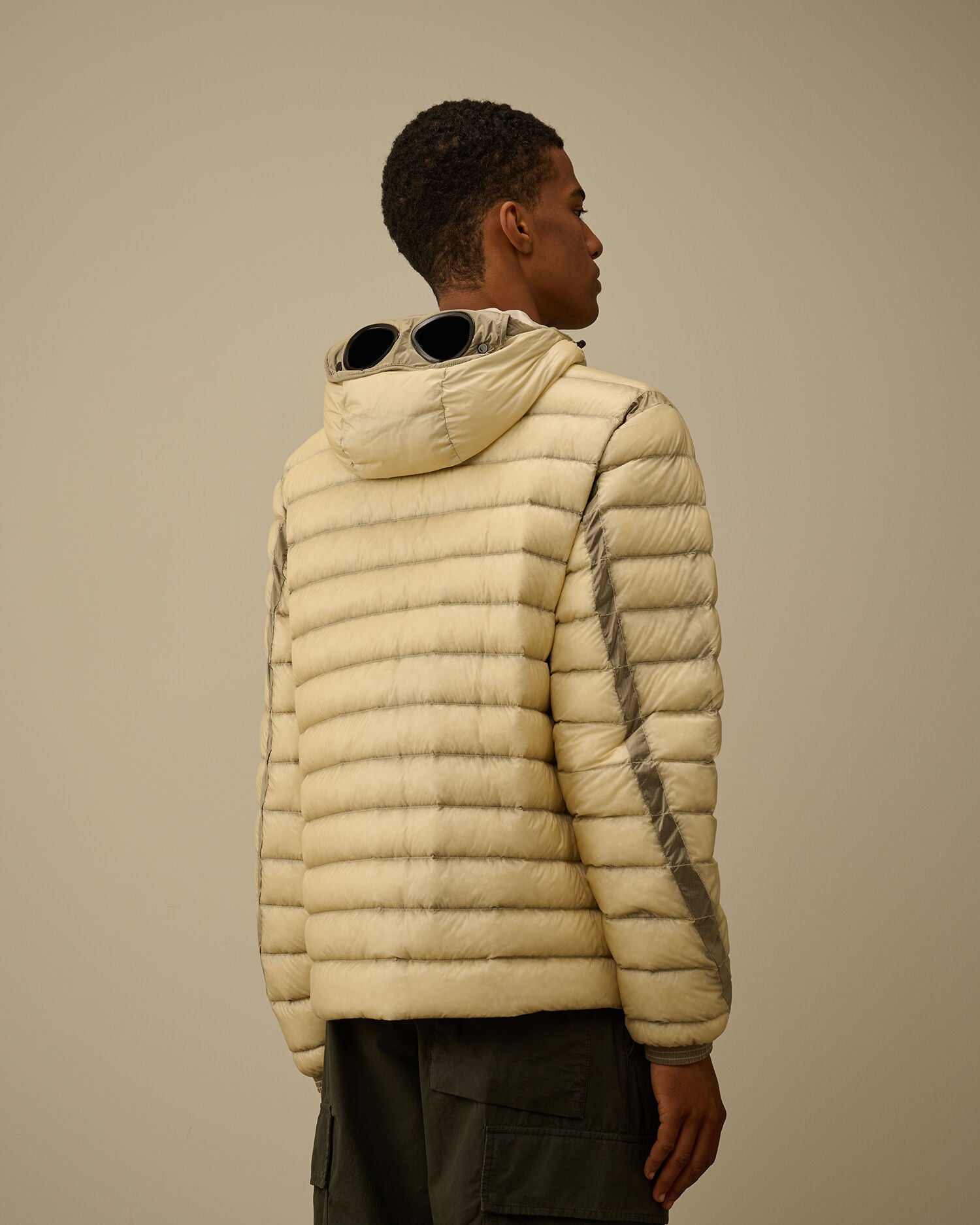 D.D. Shell Goggle Down Jacket in Pistachio Shell