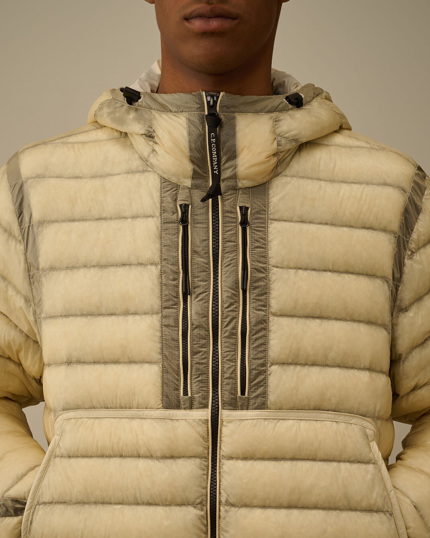 D.D. Shell Goggle Down Jacket in Pistachio Shell