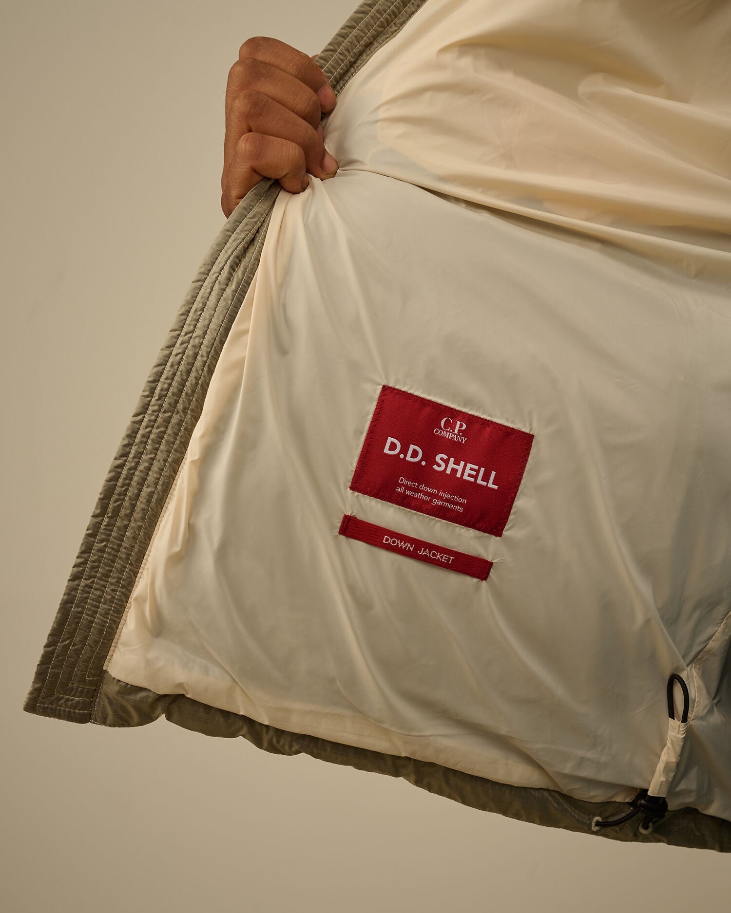 D.D. Shell Goggle Down Jacket in Pistachio Shell