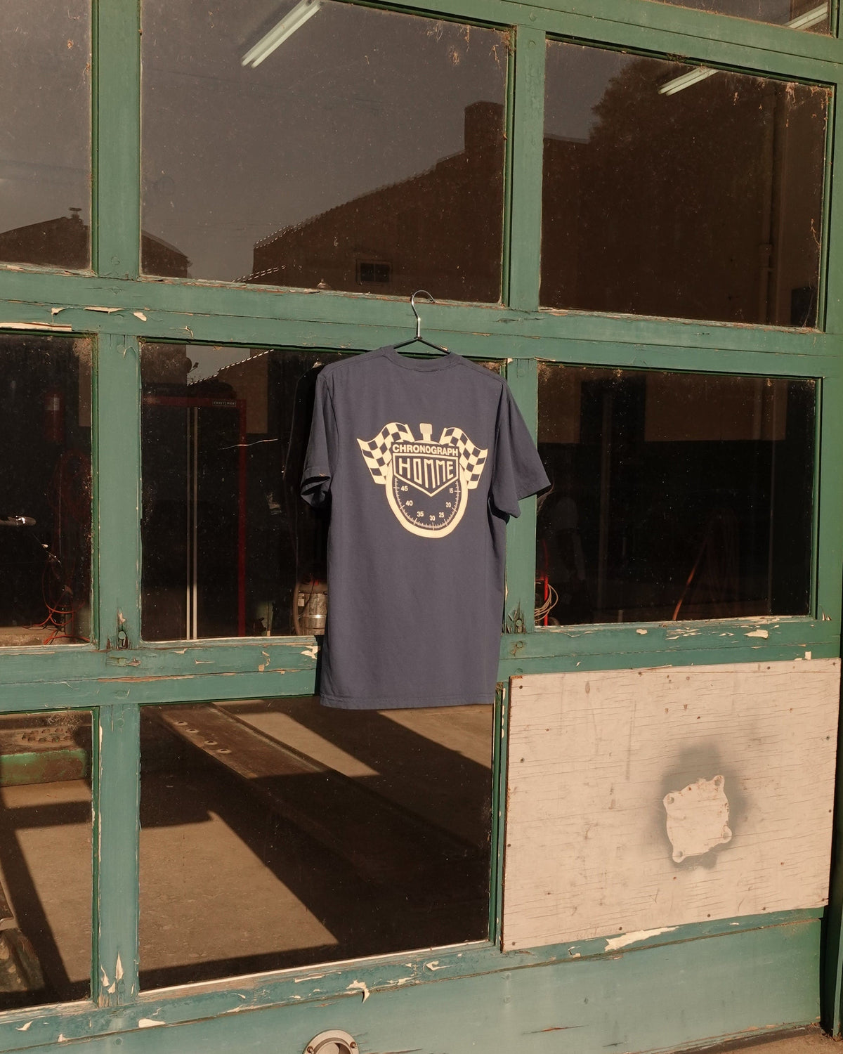 Chronograph Pocket Tee in Navy