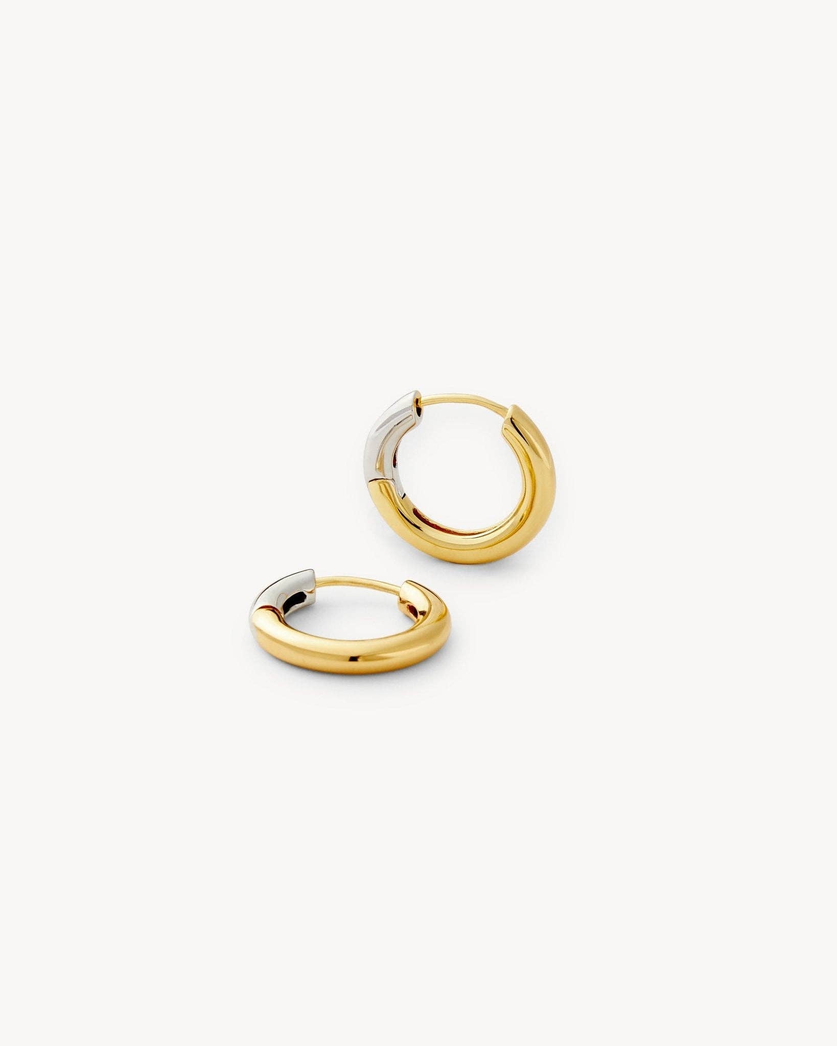 Petite Hoops in 3/4 Gold