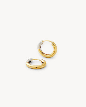 Petite Hoops in 3/4 Gold