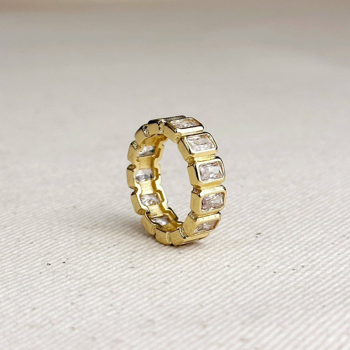 18k Gold Filled Crystal Ring