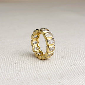 18k Gold Filled Crystal Ring