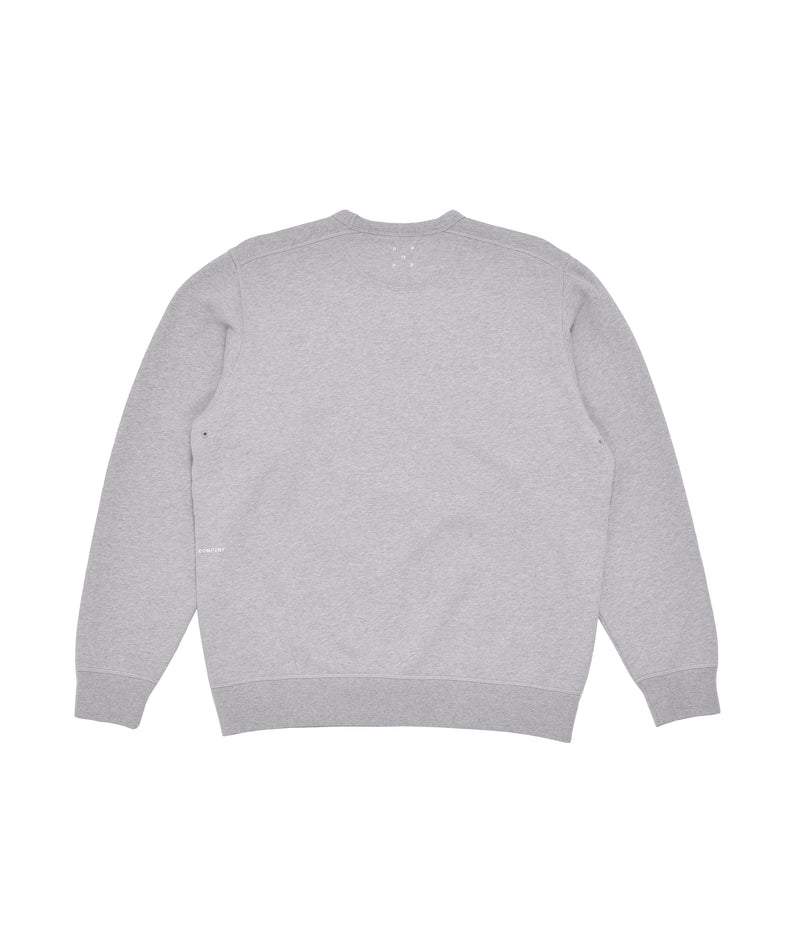 St Annen Crest Crewneck in Heather Grey