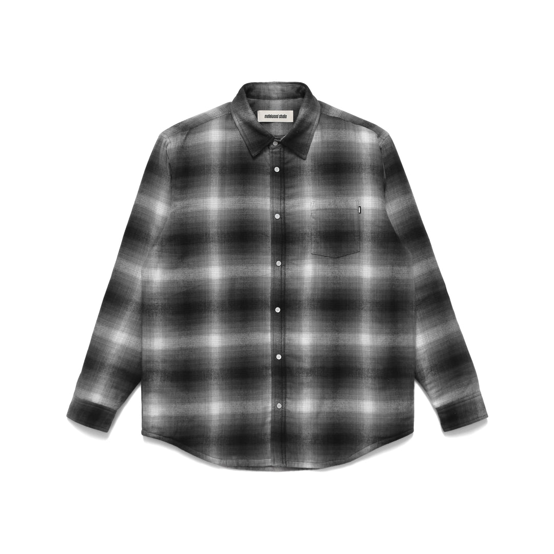 Poly Filled Shirt in Black