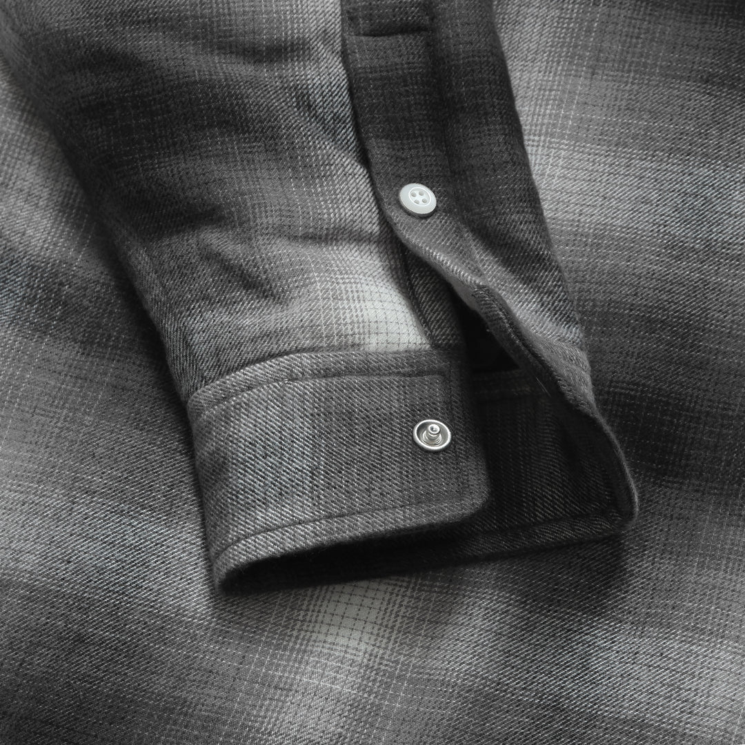 Poly Filled Shirt in Black