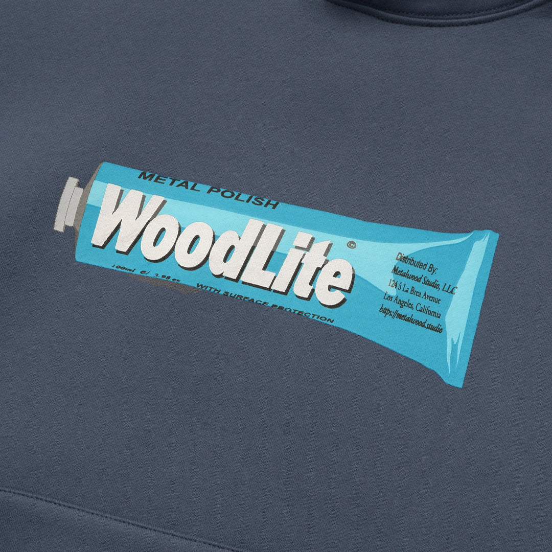 Woodlite Hooded Sweatshirt in Steel