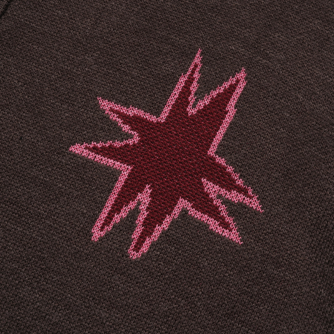 Kiki Zip Knit Longsleeve Polo in Graphite