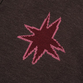 Kiki Zip Knit Longsleeve Polo in Graphite