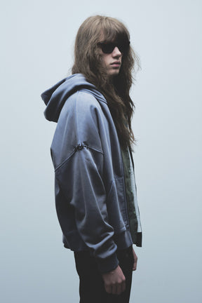 Repaired Hoodie in Grey
