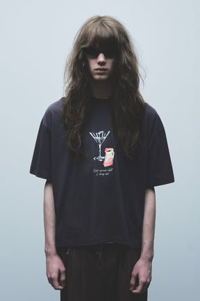 Double Happiness S/S Tee in Black