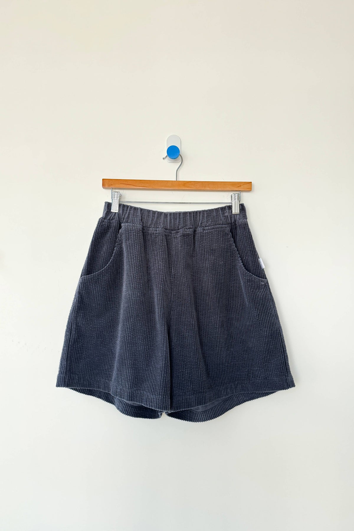 Soft Corduroy City Shorts in Charcoal