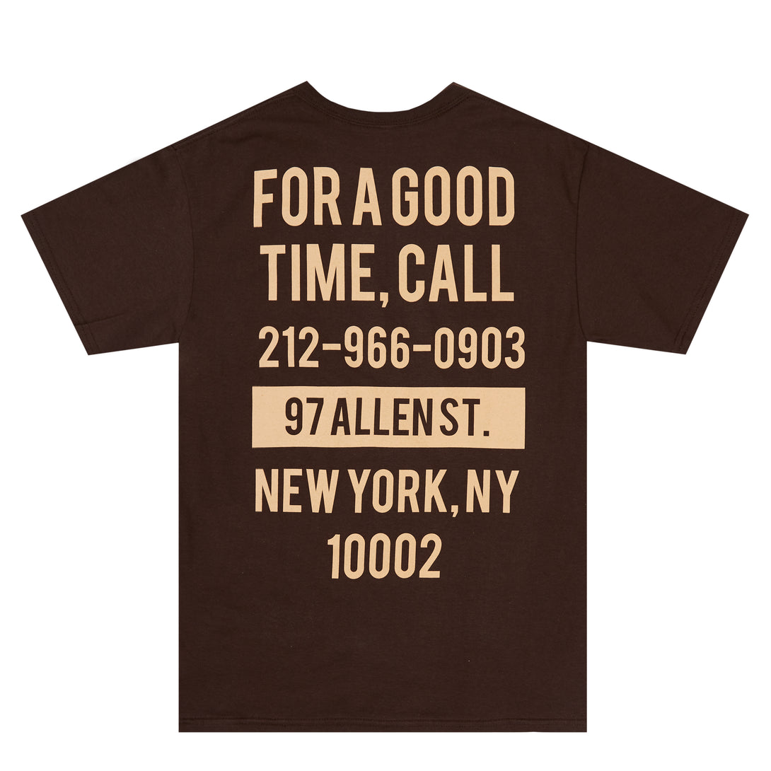 Good Time Tee in Brown