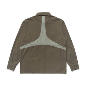 Paneled Workshirt in Olive